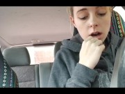 In public with vibrator and having an orgasm while driving 7/16