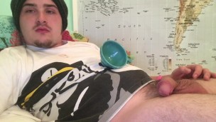 Straight Guy Made to Drink His Own Cum During CEI!