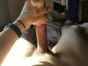 Guy fucks pocket pussy until he cums all over 3/16