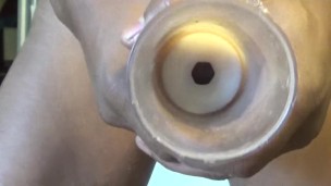 Fucking my white pussy toy