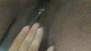 Moaning Wife with Creamy Orgasm and Squirt from Amazing Fingering
