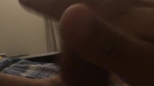 jacking off my eight inch penis while watching porn