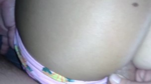 Slutty Girl holds her ass open for me to fuck and cum in.