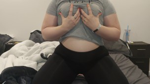 Titty Drop - Playing with my big tits