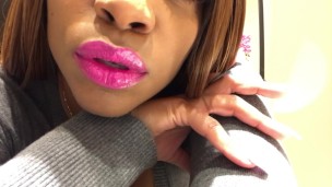 Kissing you with my big lips.