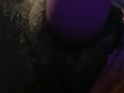 Ebony playing with pussy