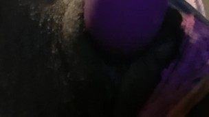 Ebony playing with pussy