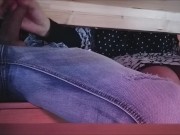 stepmom plays with her stepson's cock under the restaurant table 14/16