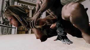 skyrim Doggy style sex