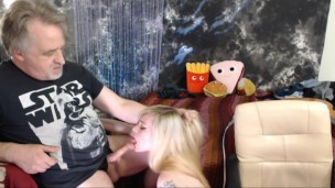 Lee Cums on Roxys Boobs After Deepthroat Blowjob