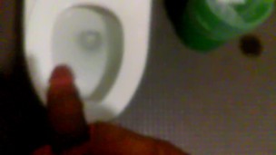 Masturbation in public restroom