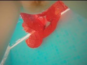 Caught a Mermaid Underwater and Fucked her Hairy Ginger Pussy to Creampie 14/16