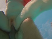 Caught a Mermaid Underwater and Fucked her Hairy Ginger Pussy to Creampie 9/16