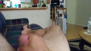 Stroking while the wife is out
