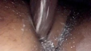 Creaming on a dildo