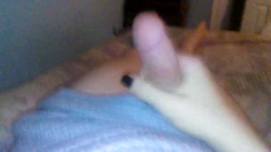 Trap in over sized sweater jerking off