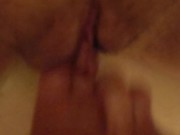 Playing with my tight pussy