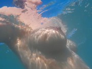 The guy picked up a naked girl on the beach, natural big tits, relax music 12/16