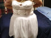 Letting my boobs loose after Halloween party!