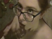 Redhead Snowbunny Sucks BBC 9/16