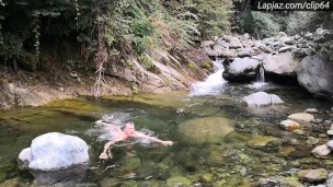 Shower & Wanking in Waterfall Solo Male - Lapjaz.com Ecosexual Ecoporn