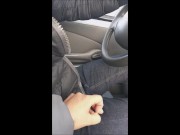 in the car as we go to fetch his wife he shyly cums 15/16