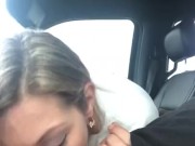 The Million Dolla swallows huge load of boyfriends cum in the car 13/16