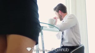 PUREMATURE Red Headed MILF TRIES ANAL