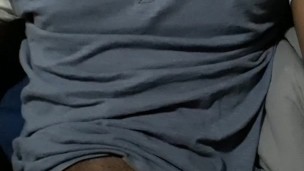 Jerking off with my shirt on