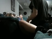 Petite Blonde First Time Anal & He just wants to smoke  2/16