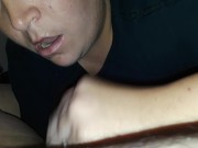 BBW Milf gives teasing blowjob before work 15/16