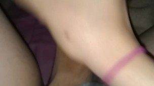 Playing with my tgirl clit