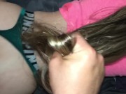 Oiled Up Bubble Butt Slut gets Double Penetrated And Bounces On Thick Cock 7/16