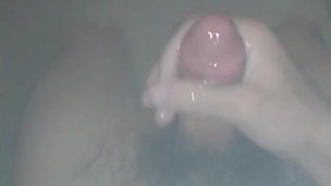 Teen cumshot in shower CLOSEUP POV