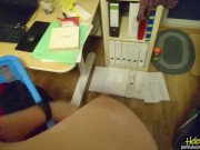 CUMMING INSIDE chubby teen housewife while she is hanging out the laundry 5/16