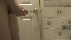 CUM in my Home Bathroom :)