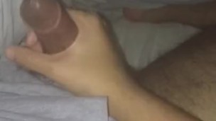 Stroking my thick cock!!