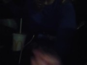 College Teen gives Uber Driver Handjob till he Busts Cum 14/16