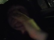 College Teen gives Uber Driver Handjob till he Busts Cum 3/16