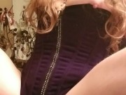 Milf loves her dildo machine  -