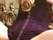 Milf loves her dildo machine - double penetration