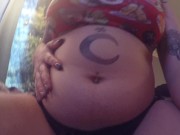 Chubby Belly Chugging and Burping 14/16