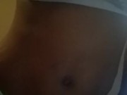 Green thong round black bottom 15/16