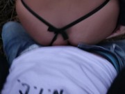 Hot autumn outdoor quicke - amateur public POV 14/16