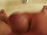 Jerking off in the shower again