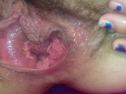 Horny mom plays with, fists, and gapes her soaking wet pussy