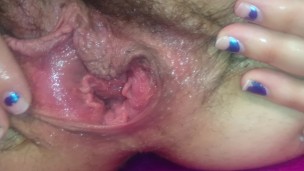 Horny mom plays with, fists, and gapes her soaking wet pussy