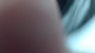 Eating and swallowing my virgin thick cream
