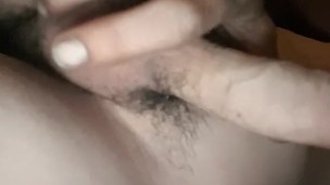 Playing with my hard cock