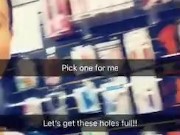 Slut MILF fills her holes and stretches her gaping ass live on Snapcha